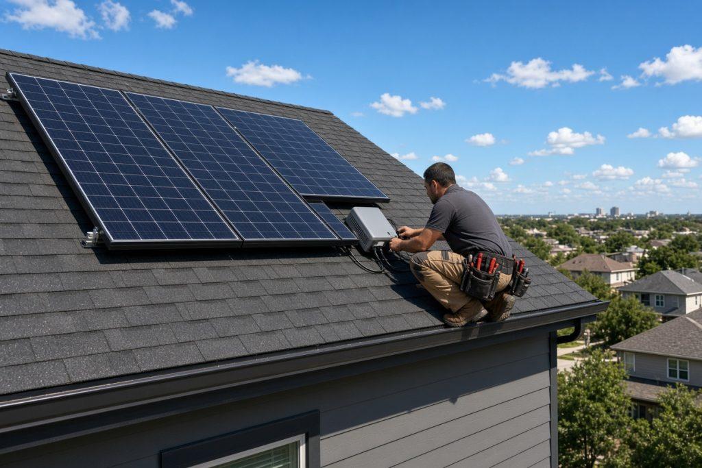 Solar panel installation Dallas